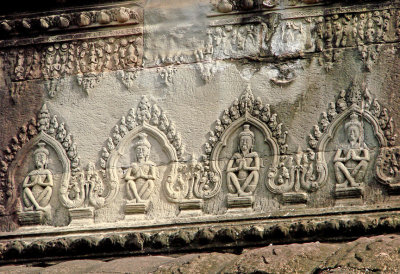 Decoration on pool wall, close up