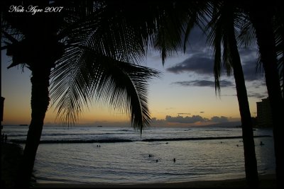 Twilight in Waikiki