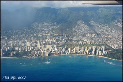 Waikiki from the plane