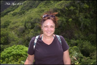 Susan in Iao Valley