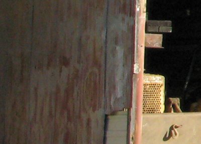 Smeared detail.  Corrugated steel,  100% crop
