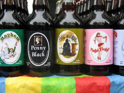 Local beers at Winchester Farmer's Market