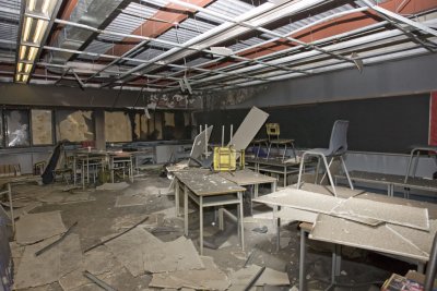 NLSS law classroom fire damage