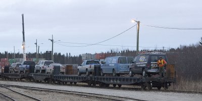 Cut of vehicles that arrived on mixed train