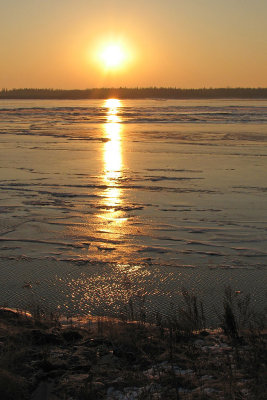 Looking across the Moose River to Charles Island November 22, 2006