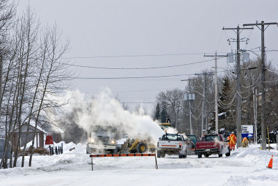 Fixing a watermain, windchill down to minus 45