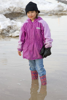 Playing in the water