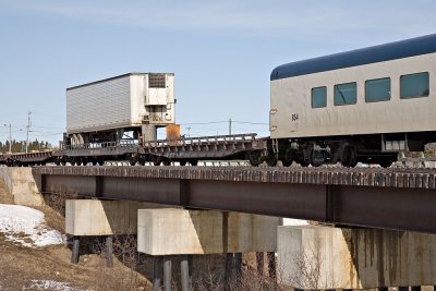 Mixed train means freight and passenger equipment