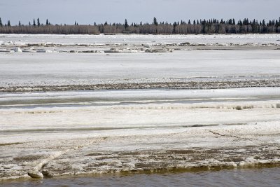 Across the ice to Charles Island from Moosonee