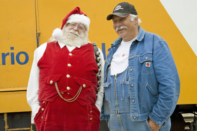 Santa Claus came to Moosonee in July