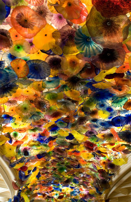 Glass flowers in the Bellagio lobby - April 17