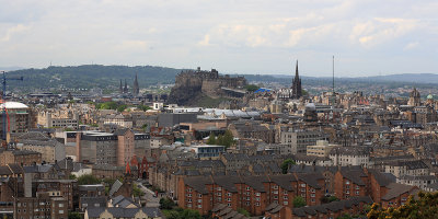 Edinburgh and Castle viewed from Arthur's Seat