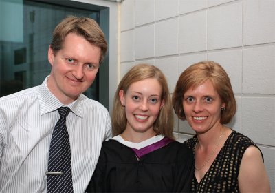 Graduate and two very proud parents - June 8