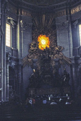 Behind the Altar at St. Peter's Basilica