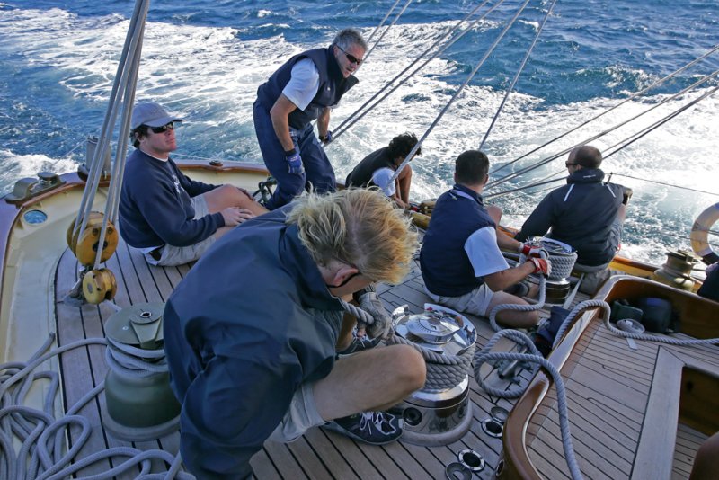 Voiles de Saint-Tropez 2006 - A bord de Mariette - 07/10/06 - A day aboard Mariette