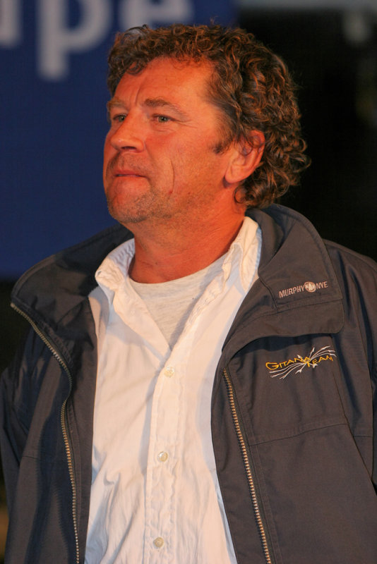 Lionel Lemonchoix, vainqueur de la Route du Rhum 2006 dans la catégorie trimaran ORMA