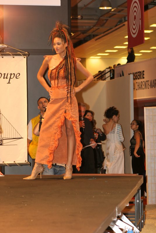 Défilé de mode Voiles et voilages au Salon Nautique de Paris