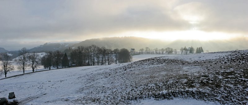 Panorama pris depuis ma chambre d'htes  Besse