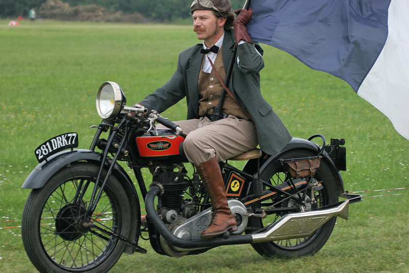 Cette moto est une Gnome Rhne 500 D4 de 1928