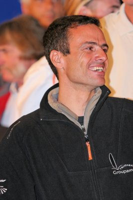 Franck Cammas, skipper du trimaran ORMA de 60 pieds GROUPAMA 2