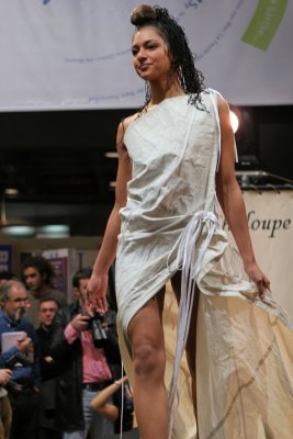 Dfil de mode Voiles et voilages au Salon Nautique de Paris