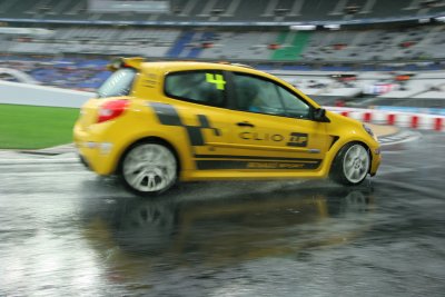 Aboard the new Clio Cup Renault on the Race of Champions track