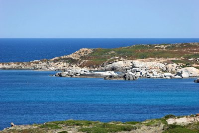 Photo prise  bord du petit train qui va de l'Ile Rousse  Calvi