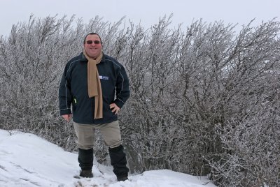 En montant le puy Pariou - Autoportrait