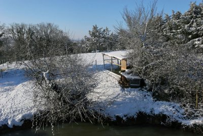 La rgion des Coteaux du Layon sous la neige en mars 2006 (Anjou)