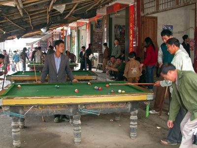 Un march typique d'un petit village de la  rgion de Yangshuo