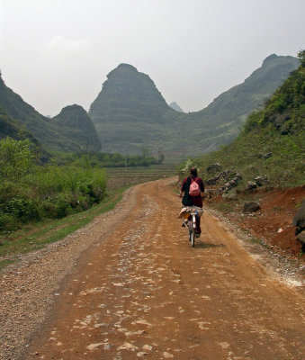 Balade  vlo dans la campagne chinoise autour de Yangshuo