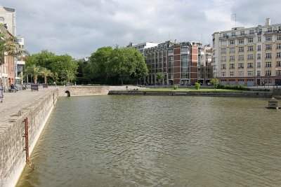 Visite de la ville de Lille - le quai du Vault dernier bassin d'eau de Lille