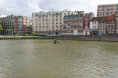 Visite de la ville de Lille- le quai du Vault dernier bassin d'eau de Lille