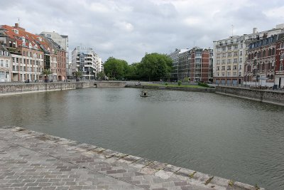Visite de la ville de Lille- le quai du Vault dernier bassin d'eau de Lille