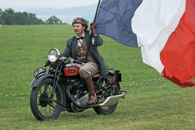 Cette moto est une Gnome Rhne 500 D4 de 1928