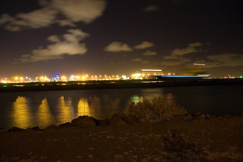 Ghost Ship entering the mouth of the Yarra River, Melbourne