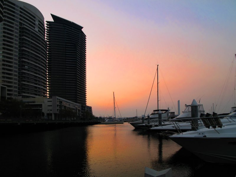 Docklands Marina Sunset