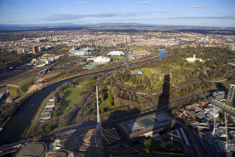 Melbourne Art Centre foreground & MCG background