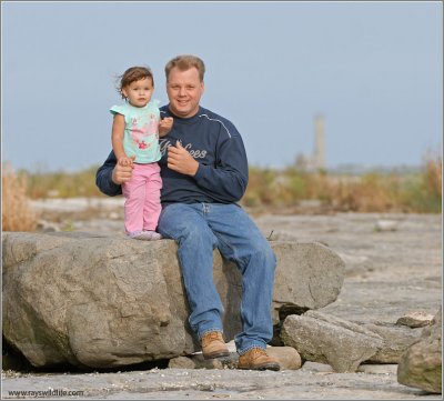 Uncle Steve with Maria at Rock Point