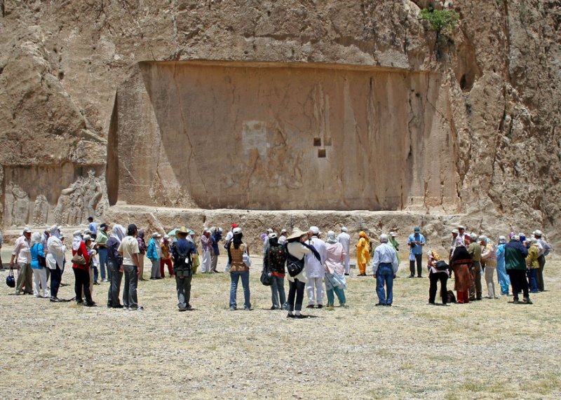 Zaroastrian ceremony at Royal Tombs