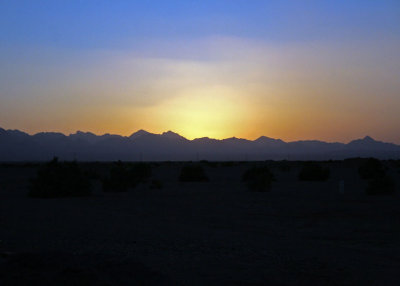 Desert sunset near Meybod