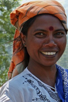 Tea picker, lunch break