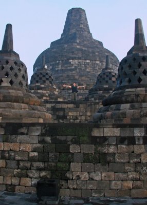 Borobudur: crowning stupa