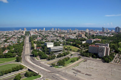 View over Havana Centro from Memorial Jose Marti