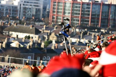 A Leinster Fan in a sea of Ulstermen