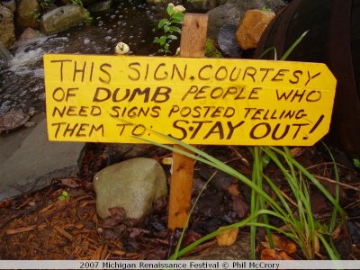 Dumb sign