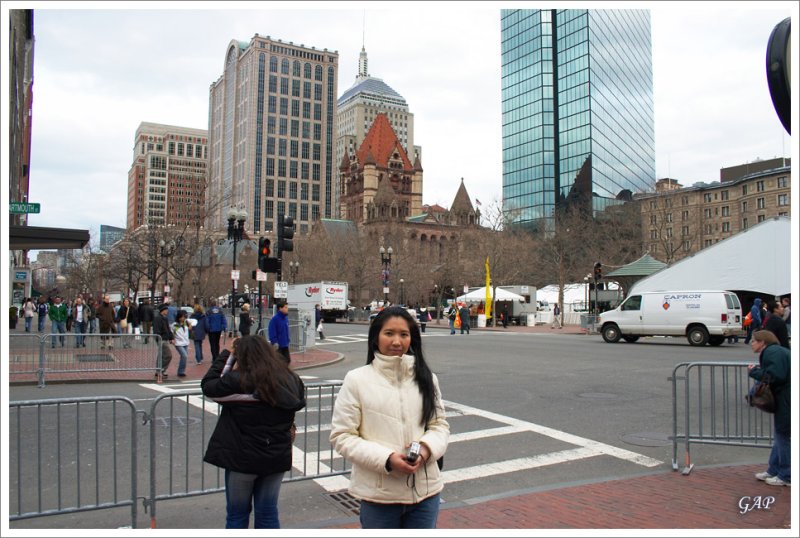 The day before Boston Marathon 2007