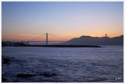 Golden Gate at sunset