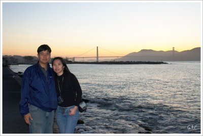 Golden Gate at sunset