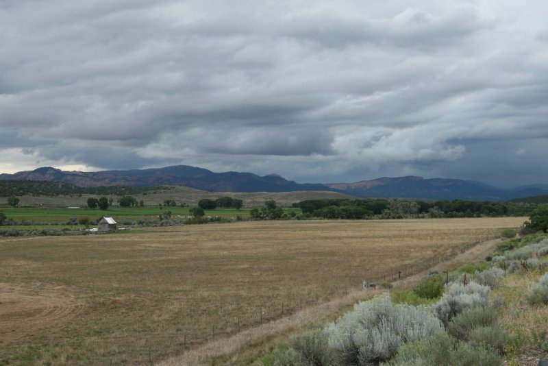 Roadside Scene Utah - Rain Coming